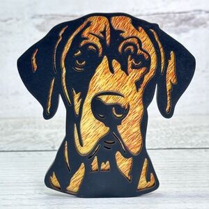 Great Dane Dog Wood Night Light Plug In Wall Lamp Rustic Animal Silhouette Decor